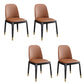 Sillas de Parsons de estilo moderno silla de comedor de cuero falso para comedor