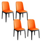Sillas de Parsons de estilo moderno silla de comedor de cuero falso para comedor