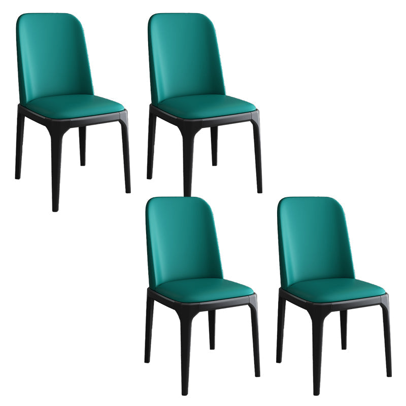 Sillas de Parsons de estilo moderno silla de comedor de cuero falso para comedor