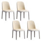 Sillas de Parsons de estilo moderno silla de comedor de cuero falso para comedor