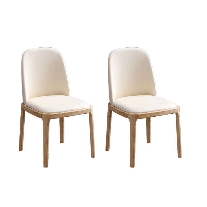 Sillas de Parsons de estilo moderno silla de comedor de cuero falso para comedor