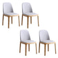 Sillas de Parsons de estilo moderno silla de comedor de cuero falso para comedor