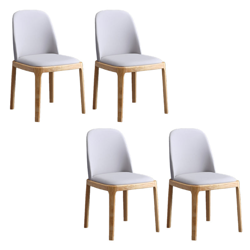 Sillas de Parsons de estilo moderno silla de comedor de cuero falso para comedor