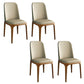Sillas de Parsons de estilo moderno silla de comedor de cuero falso para comedor