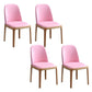 Sillas de Parsons de estilo moderno silla de comedor de cuero falso para comedor