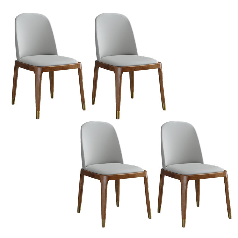 Sillas de Parsons de estilo moderno silla de comedor de cuero falso para comedor