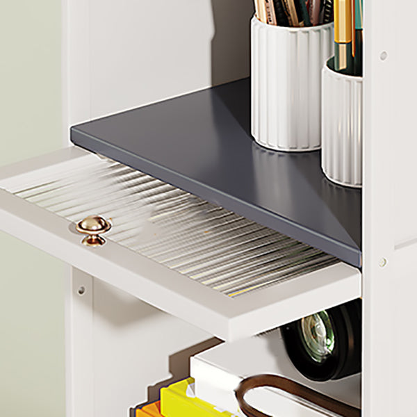 Mid-Century Modern Accent Cabinet Rectangle Storage Cabinet with Doors, White Clearhalo 'Cabinets & Chests' 'cabinets_chests' 'furn' 'furn_cabinets_chests' 'Furniture' 'Living Room Furniture' 7256018