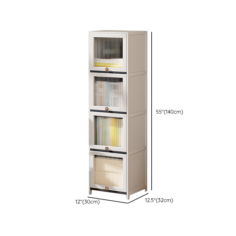 Mid-Century Modern Accent Cabinet Rectangle Storage Cabinet with Doors, White Clearhalo 'Cabinets & Chests' 'cabinets_chests' 'furn' 'furn_cabinets_chests' 'Furniture' 'Living Room Furniture' 7256019