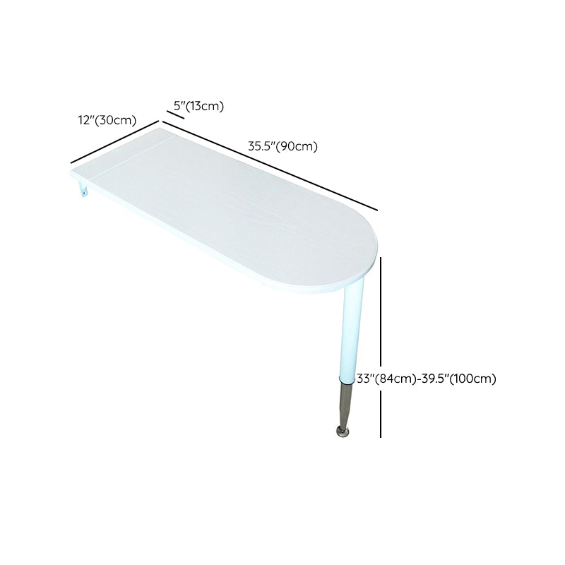White Manufactured Wood Bistro Table Foldable Pub Table for Living Room Clearhalo 'Bar Furniture' 'Bar Tables' 'bar_tables' 'furn' 'furn_bar_tables' 'Furniture' 'Kitchen & Dining Furniture' 7256397