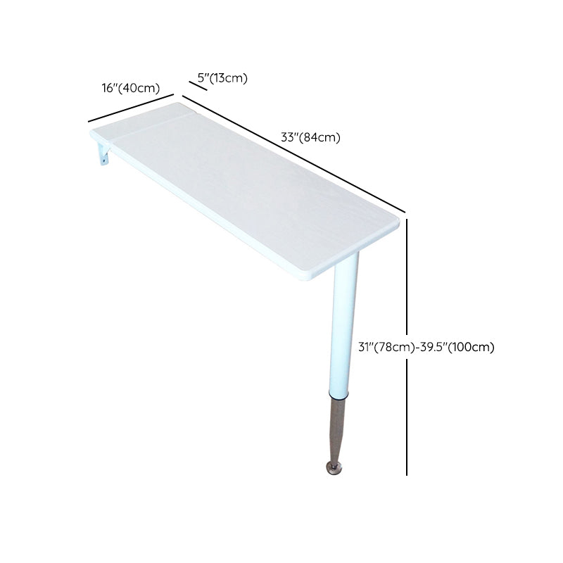 White Manufactured Wood Bistro Table Foldable Pub Table for Living Room Clearhalo 'Bar Furniture' 'Bar Tables' 'bar_tables' 'furn' 'furn_bar_tables' 'Furniture' 'Kitchen & Dining Furniture' 7256400