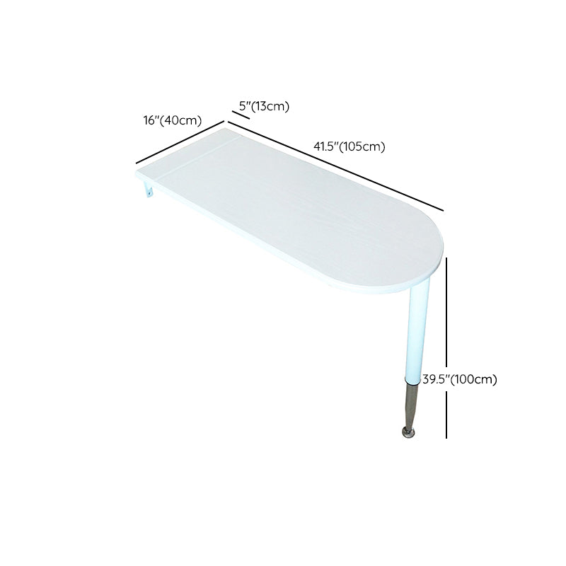 White Manufactured Wood Bistro Table Foldable Pub Table for Living Room Clearhalo 'Bar Furniture' 'Bar Tables' 'bar_tables' 'furn' 'furn_bar_tables' 'Furniture' 'Kitchen & Dining Furniture' 7256405