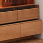 Modern Stone Bar Table with Lockers and Wood Base for Living Room Clearhalo 'Bar Furniture' 'Bar Tables' 'bar_tables' 'furn' 'furn_bar_tables' 'Furniture' 'Kitchen & Dining Furniture' 7256414