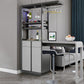 Modern Rectangle Bar Table Artificial Wood Table with Wine Cabinet for Living Room Clearhalo 'Bar Furniture' 'Bar Tables' 'bar_tables' 'furn' 'furn_bar_tables' 'Furniture' 'Kitchen & Dining Furniture' 7256417