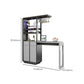 Modern Rectangle Bar Table Artificial Wood Table with Wine Cabinet for Living Room Clearhalo 'Bar Furniture' 'Bar Tables' 'bar_tables' 'furn' 'furn_bar_tables' 'Furniture' 'Kitchen & Dining Furniture' 7256429