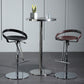 Armless Bar Stools Adjustable Height Dining Stool with Metal Base