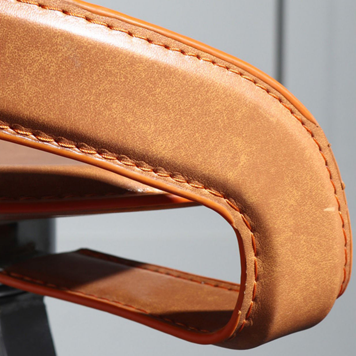 Armless Bar Stools Adjustable Height Dining Stool with Metal Base