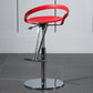 Armless Bar Stools Adjustable Height Dining Stool with Metal Base