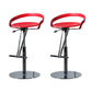 Armless Bar Stools Adjustable Height Dining Stool with Metal Base