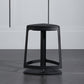 Armless Bar Stools Adjustable Height Dining Stool with Metal Base
