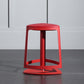 Armless Bar Stools Adjustable Height Dining Stool with Metal Base