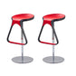 Armless Bar Stools Adjustable Height Dining Stool with Metal Base