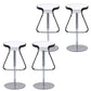 Armless Bar Stools Adjustable Height Dining Stool with Metal Base