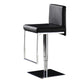 Armless Bar Stools Adjustable Height Dining Stool with Metal Base