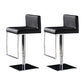 Armless Bar Stools Adjustable Height Dining Stool with Metal Base