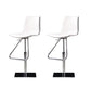 Armless Bar Stools Adjustable Height Dining Stool with Metal Base