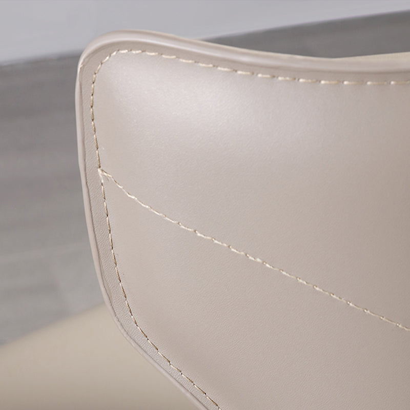 Faux Leather Bar and Counter Stool Nordic Style Patio Stool with Backrest Clearhalo 'Bar Furniture' 'Bar Stools' 'bar_stools' 'furn' 'furn_bar_stools' 'Furniture' 'Kitchen & Dining Furniture' 7256721