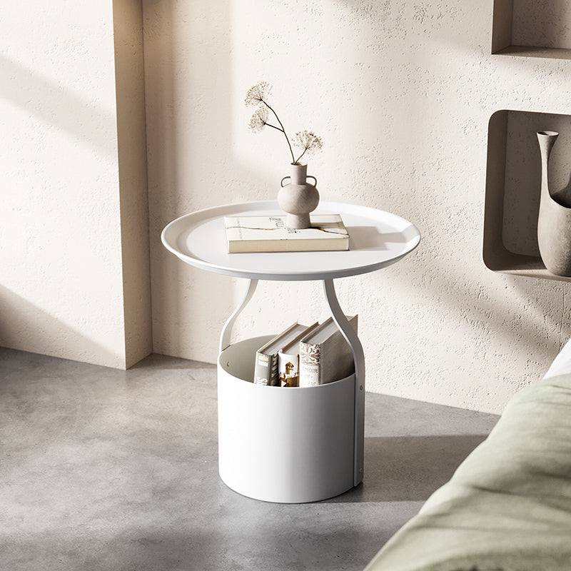 Modern bed nachtkastje metalen open opberg nachttafel voor slaapkamer