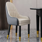 Faux Leather Dining Chairs Modern Parsons Chair with Wood Legs Off-White 1 Piece Clearhalo 'Dining Chairs' 'Dining Tables & Seating' 'dining_chair' 'furn' 'furn_dining_chair' 'Furniture' 'Kitchen & Dining Furniture' 7256892