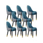 Faux Leather Dining Chairs Modern Parsons Chair with Wood Legs Lake Blue 8 Piece Set Clearhalo 'Dining Chairs' 'Dining Tables & Seating' 'dining_chair' 'furn' 'furn_dining_chair' 'Furniture' 'Kitchen & Dining Furniture' 7256901