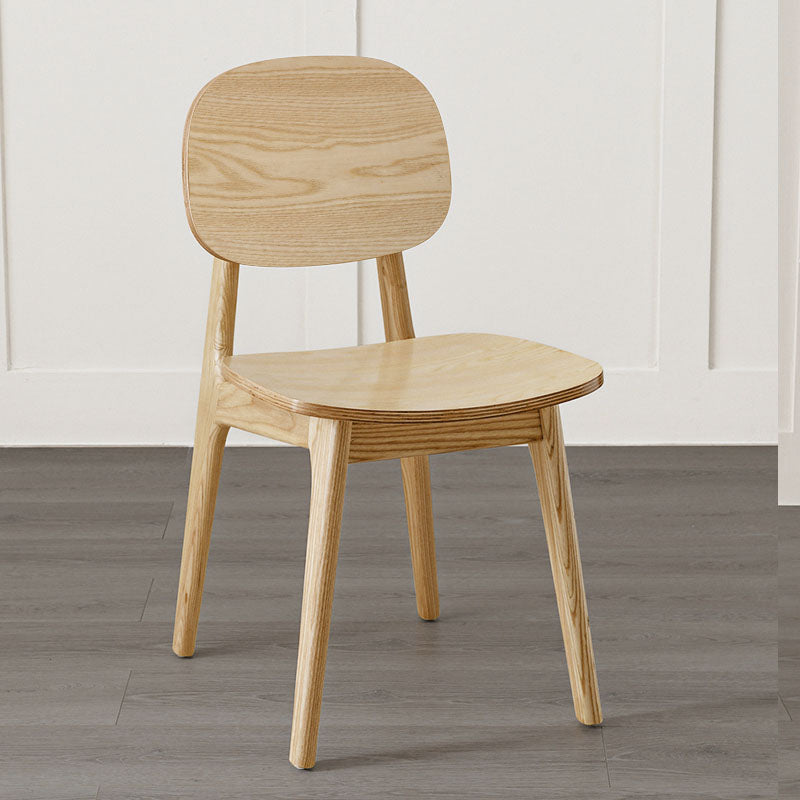 Solid Wood Dining Room Chairs Industrial Style Open Back Side Chair