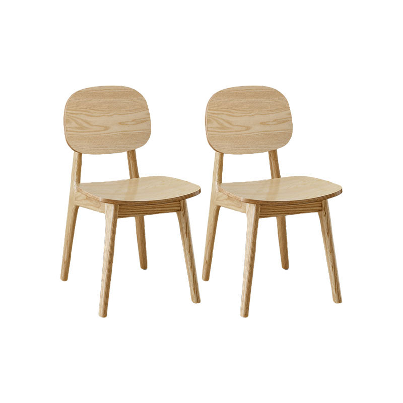 Solid Wood Dining Room Chairs Industrial Style Open Back Side Chair