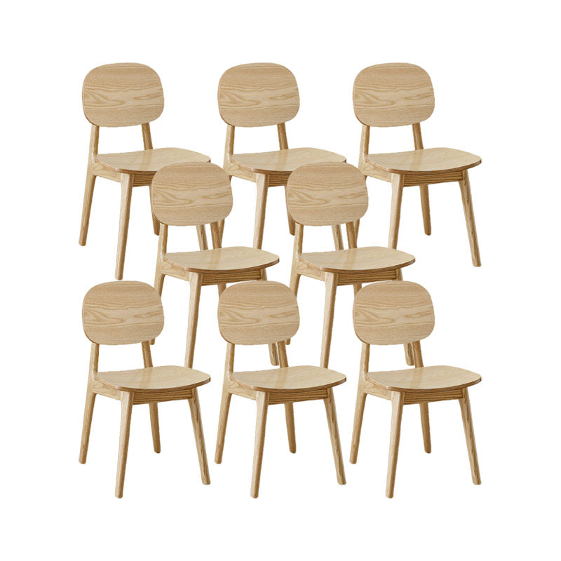 Solid Wood Dining Room Chairs Industrial Style Open Back Side Chair