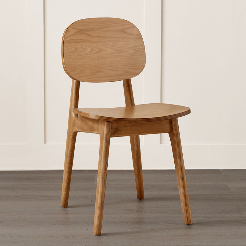 Solid Wood Dining Room Chairs Industrial Style Open Back Side Chair