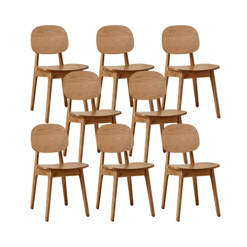 Solid Wood Dining Room Chairs Industrial Style Open Back Side Chair