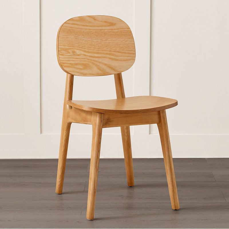 Solid Wood Dining Room Chairs Industrial Style Open Back Side Chair