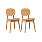 Solid Wood Dining Room Chairs Industrial Style Open Back Side Chair