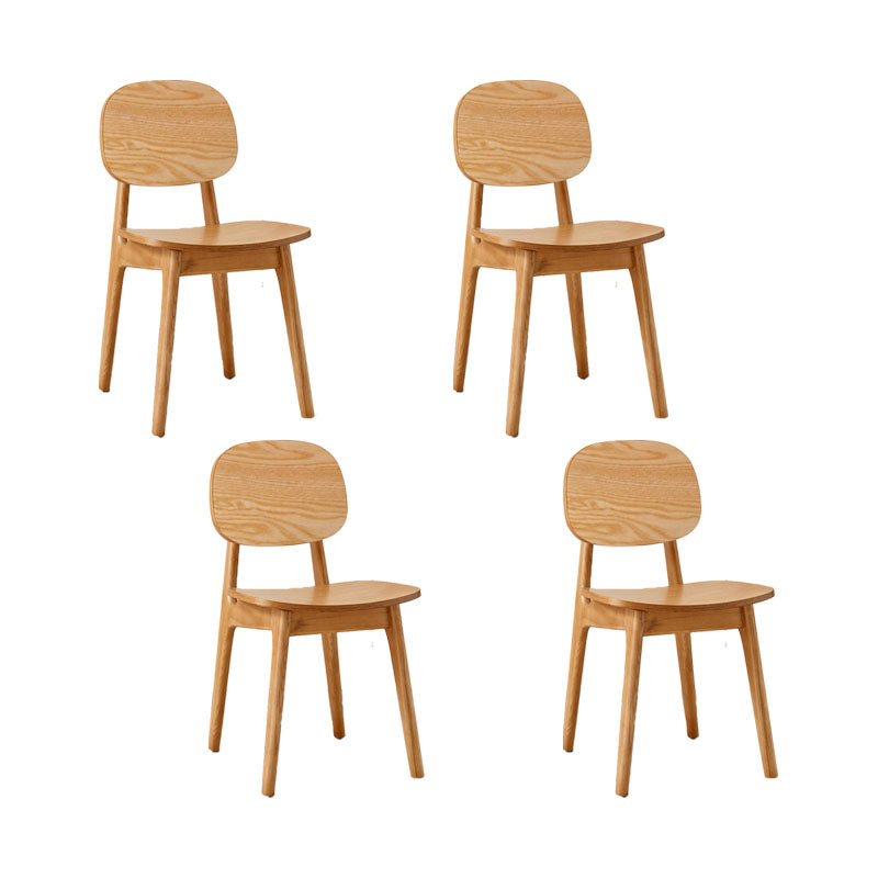 Solid Wood Dining Room Chairs Industrial Style Open Back Side Chair