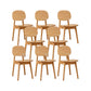 Solid Wood Dining Room Chairs Industrial Style Open Back Side Chair