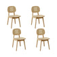Solid Wood Dining Room Chairs Industrial Style Open Back Side Chair