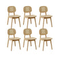 Solid Wood Dining Room Chairs Industrial Style Open Back Side Chair