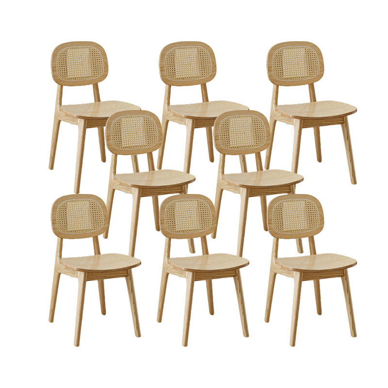 Solid Wood Dining Room Chairs Industrial Style Open Back Side Chair