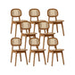 Solid Wood Dining Room Chairs Industrial Style Open Back Side Chair