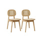Solid Wood Dining Room Chairs Industrial Style Open Back Side Chair