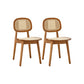 Solid Wood Dining Room Chairs Industrial Style Open Back Side Chair