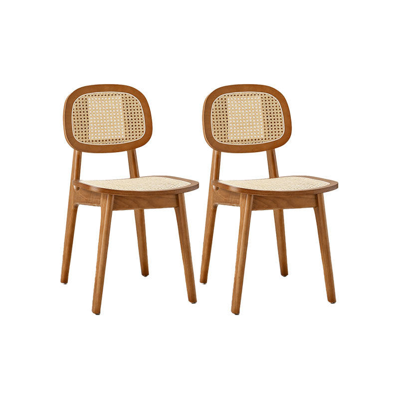 Solid Wood Dining Room Chairs Industrial Style Open Back Side Chair