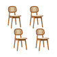 Solid Wood Dining Room Chairs Industrial Style Open Back Side Chair